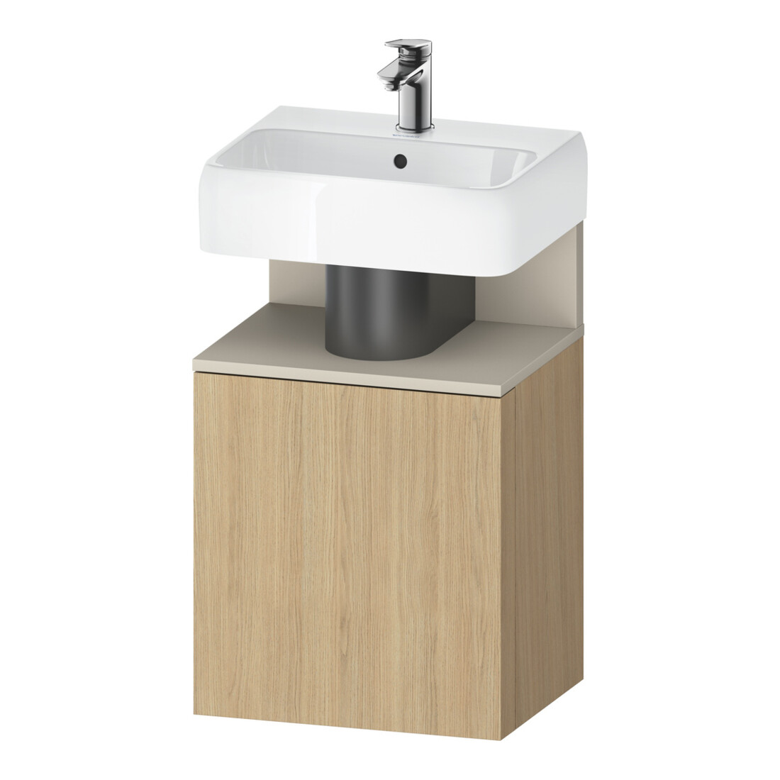 Duravit Waschtischunterschrank Qatego 44x35x64,5cm, 1 T, T r, T matt/Eiche Nat