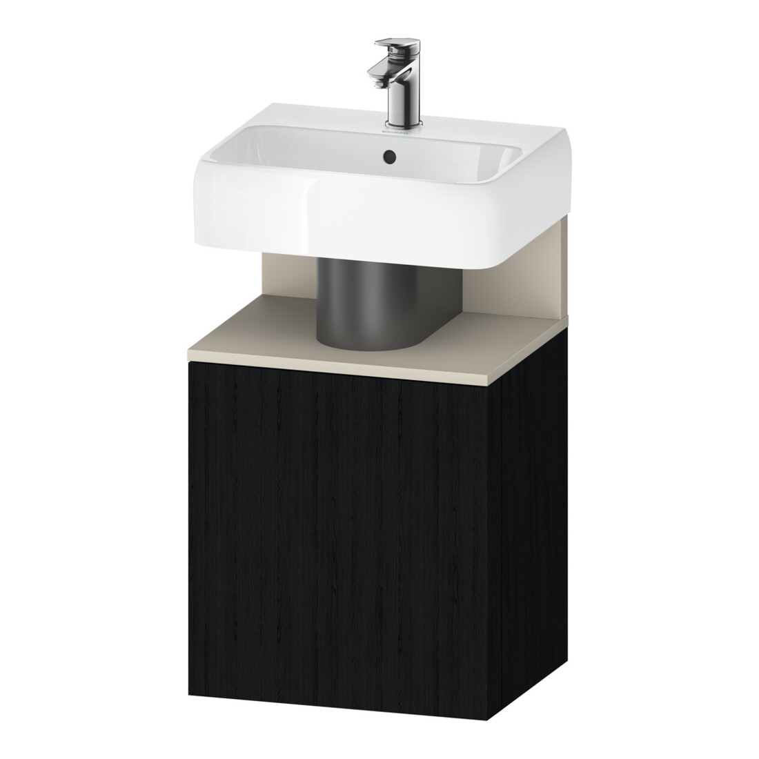 Duravit Waschtischunterschrank Qatego 44x35x64,5cm, 1 T, T r, T matt/Eiche sw