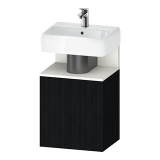 Duravit Waschtischunterschrank Qatego 44x35x64,5cm, 1 T, T r, we matt/Eiche sw