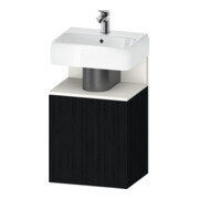 Duravit Waschtischunterschrank Qatego 44x35x64,5cm, 1 T, T r, we matt/Eiche sw