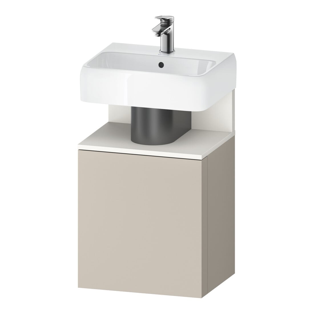 Duravit Waschtischunterschrank Qatego 44x35x64,5cm, 1 T, T r, we matt/taupe ma
