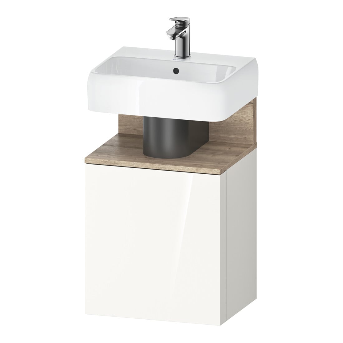 Duravit Waschtischunterschrank Qatego 44x35x64,5cm, 1 T, T re, Ei Marmor/w hgl