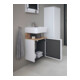 Duravit Waschtischunterschrank Qatego 44x35x64,5cm, 1 T, T. re, Ei Marmor/w ma