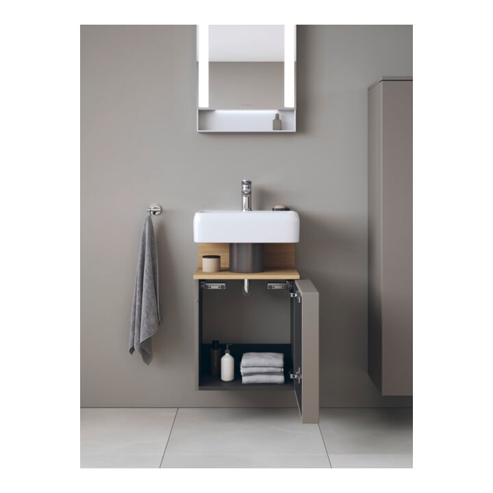 Duravit Waschtischunterschrank Qatego 44x35x64,5cm, 1 T., T. re, Ei nat/b matt