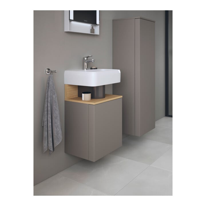 Duravit Waschtischunterschrank Qatego 44x35x64,5cm, 1 T., T. re, Ei nat/b matt