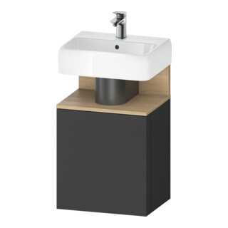 Duravit Waschtischunterschrank Qatego 44x35x64,5cm, 1 T, T. re, Ei nat/grap ma