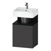 Duravit Waschtischunterschrank Qatego 44x35x64,5cm, 1 T, T re, Ei schw/grap ma