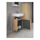 Duravit Waschtischunterschrank Qatego 44x35x64,5cm, 1 T., T. re, Eiche Natur-2
