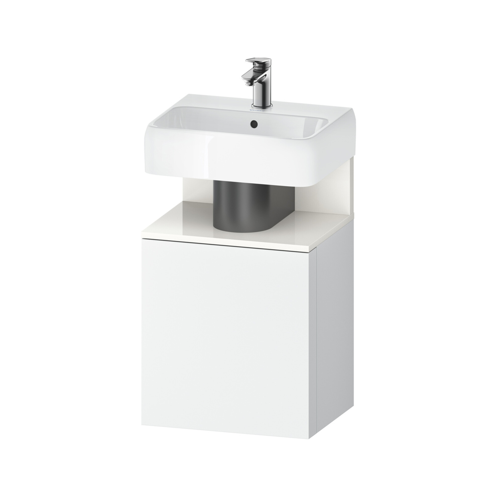 Duravit Waschtischunterschrank Qatego 44x35x64,5cm, 1 T., T. re, we hgl/we ma