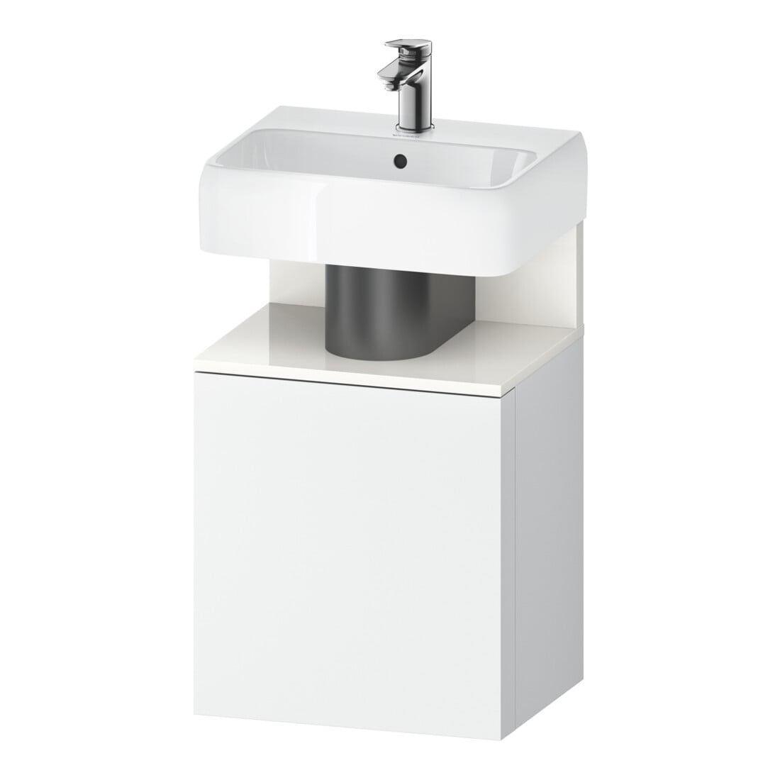 Duravit Waschtischunterschrank Qatego 44x35x64,5cm, 1 T., T. re, we hgl/we ma