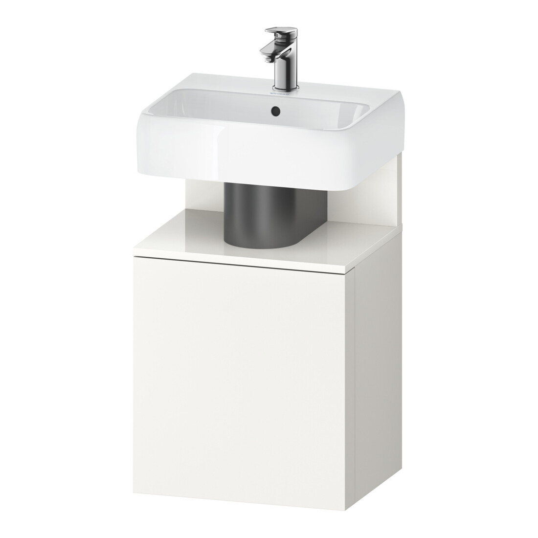 Duravit Waschtischunterschrank Qatego 44x35x64,5cm, 1 T, T. re, we hgl/we matt