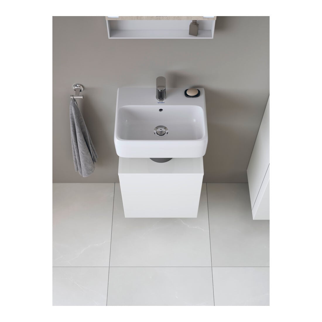 Duravit Waschtischunterschrank Qatego 44x35x64,5cm, 1 T., T. re, we Hochglanz