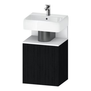 Duravit Waschtischunterschrank Qatego 44x35x64,5cm, 1 T., T. re, we m/Eich sw