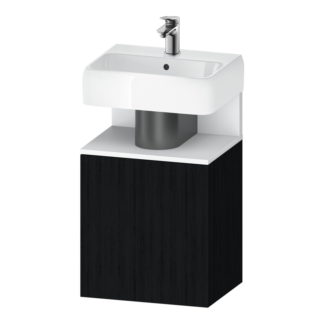 Duravit Waschtischunterschrank Qatego 44x35x64,5cm, 1 T., T. re, we m/Eich sw