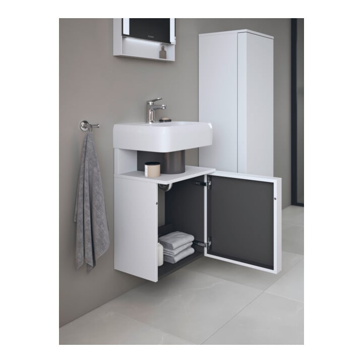 Duravit Waschtischunterschrank Qatego 44x35x64,5cm, 1 T., T. rechts, weiß matt