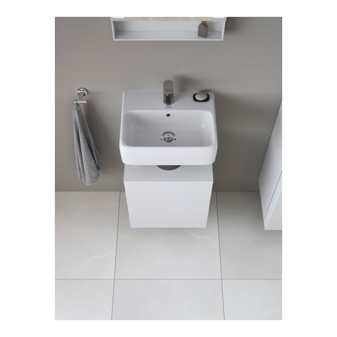 Duravit Waschtischunterschrank Qatego 44x35x64,5cm, 1 T., T. rechts, weiß matt