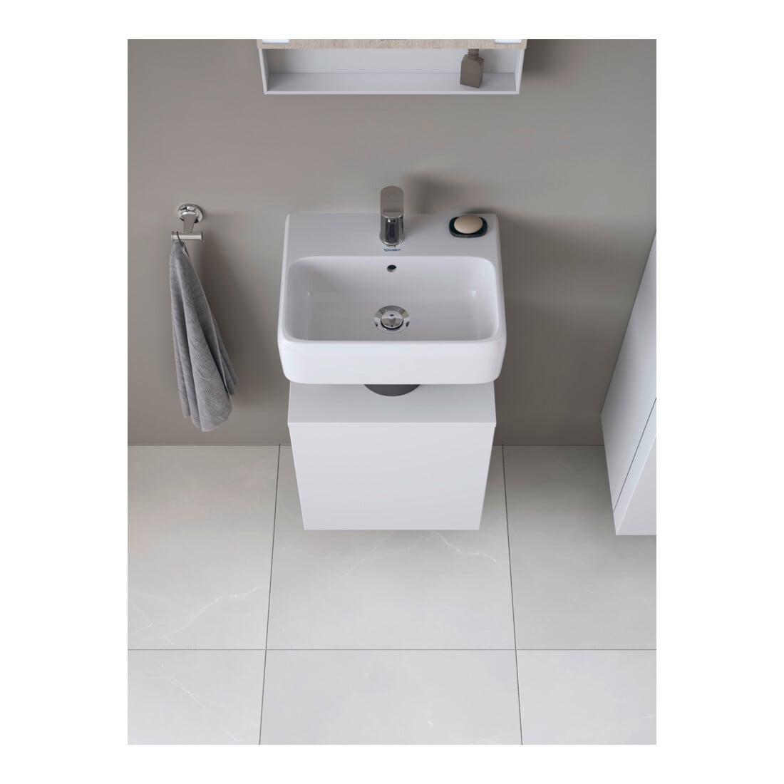Duravit Waschtischunterschrank Qatego 44x35x64,5cm, 1 T., Tür links, weiß matt