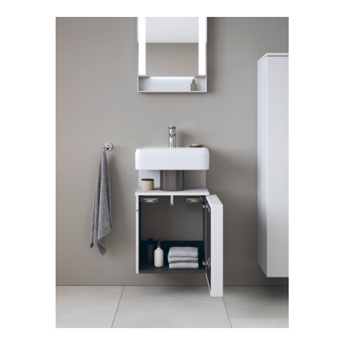 Duravit Waschtischunterschrank Qatego 44x35x64,5cm, 1 T., Tür links, weiß matt