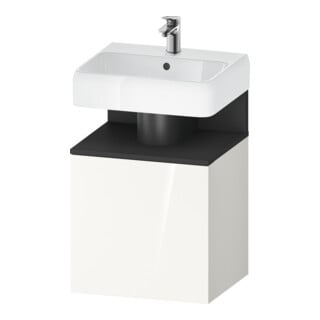 Duravit Waschtischunterschrank Qatego 49x42x64,5cm, 1 T, T l, gra matt/we hgl