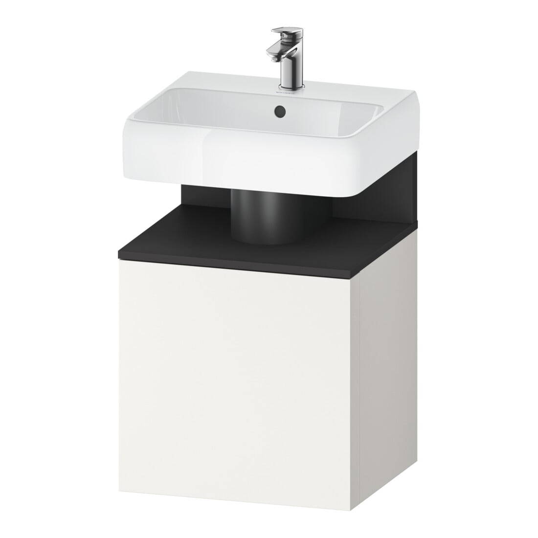 Duravit Waschtischunterschrank Qatego 49x42x64,5cm, 1 T, T l, gra matt/we matt
