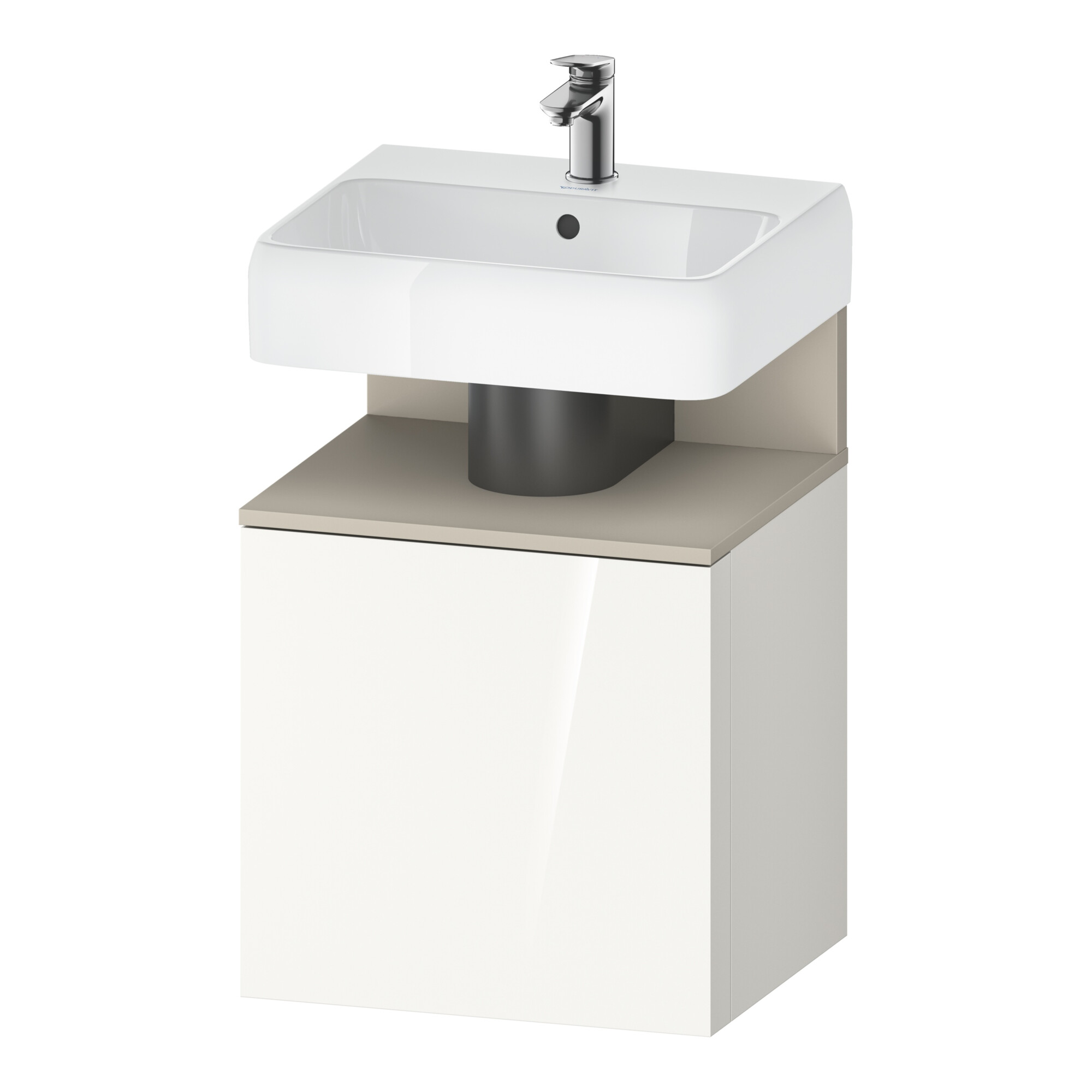 Duravit Waschtischunterschrank Qatego 49x42x64,5cm, 1 T, T l, T matt/weiß hgl