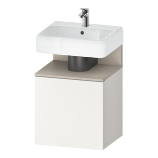 Duravit Waschtischunterschrank Qatego 49x42x64,5cm, 1 T, T l, Tau matt/we matt