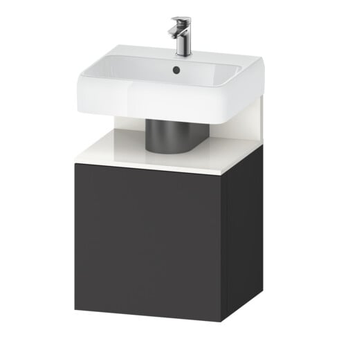 Duravit Waschtischunterschrank Qatego 49x42x64,5cm, 1 T, T l, w Hgl/Graphit ma