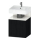 Duravit Waschtischunterschrank Qatego 49x42x64,5cm, 1 T, T l, we hgl./Eiche sw-1