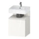 Duravit Waschtischunterschrank Qatego 49x42x64,5cm, 1 T, T l, we matt/weiß hgl-1