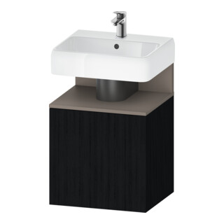 Duravit Waschtischunterschrank Qatego 49x42x64,5cm, 1 T, T. li, bas. m/Eich sw