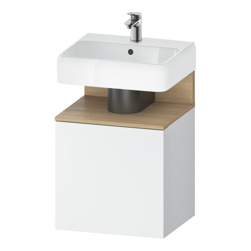 Duravit Waschtischunterschrank Qatego 49x42x64,5cm, 1 T, T. li, Ei nat/weiß ma