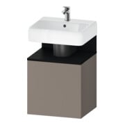 Duravit Waschtischunterschrank Qatego 49x42x64,5cm, 1 T, T li, Ei sw/Basalt ma-1