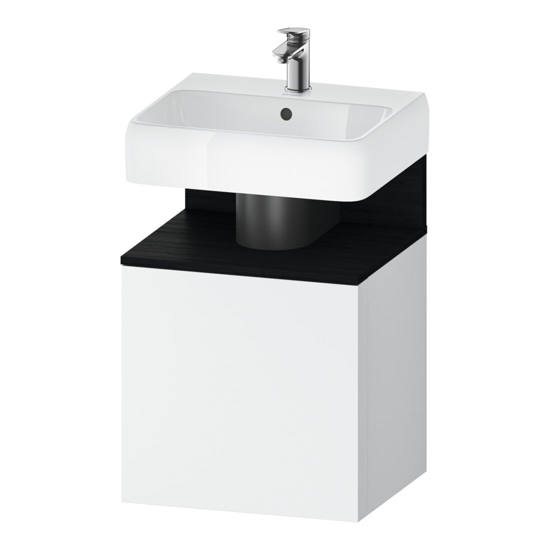 Duravit Waschtischunterschrank Qatego 49x42x64,5cm, 1 T., T. li, Ei sw/we matt