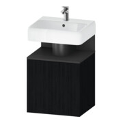 Duravit Waschtischunterschrank Qatego 49x42x64,5cm, 1 T, T li, graph m/Eich sw