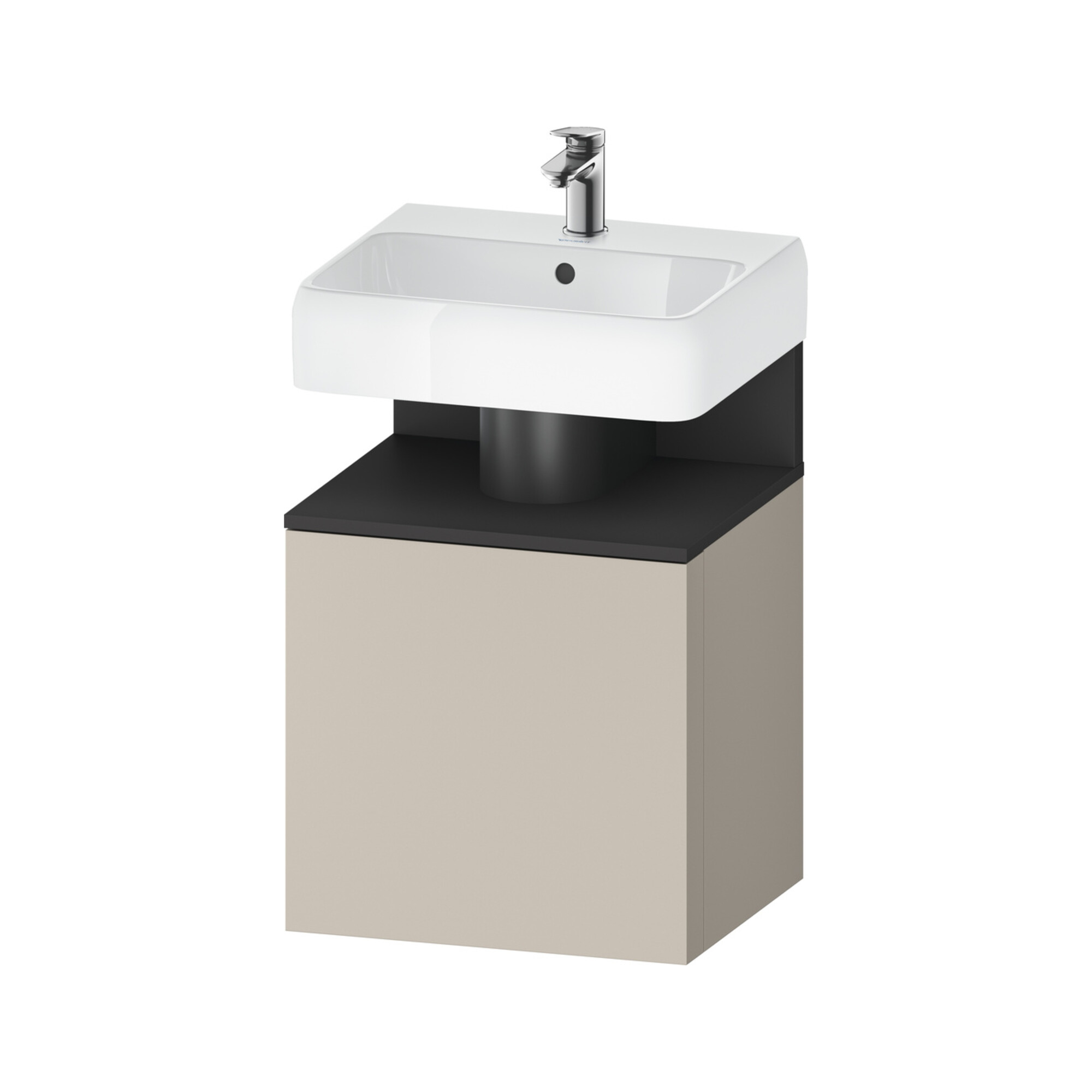 Duravit Waschtischunterschrank Qatego 49x42x64,5cm, 1 T, T. li, graph m/tau ma