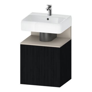 Duravit Waschtischunterschrank Qatego 49x42x64,5cm, 1 T., T. li, Tau m/Eich sw