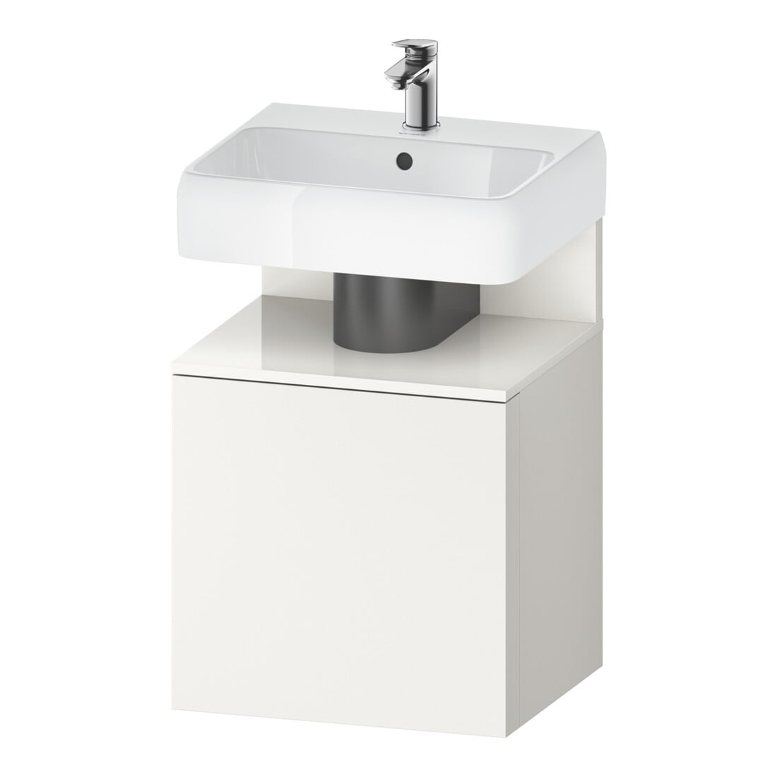 Duravit Waschtischunterschrank Qatego 49x42x64,5cm, 1 T, T. li, we hgl/we matt