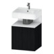 Duravit Waschtischunterschrank Qatego 49x42x64,5cm, 1 T., T. li, we m/Eich sw-1