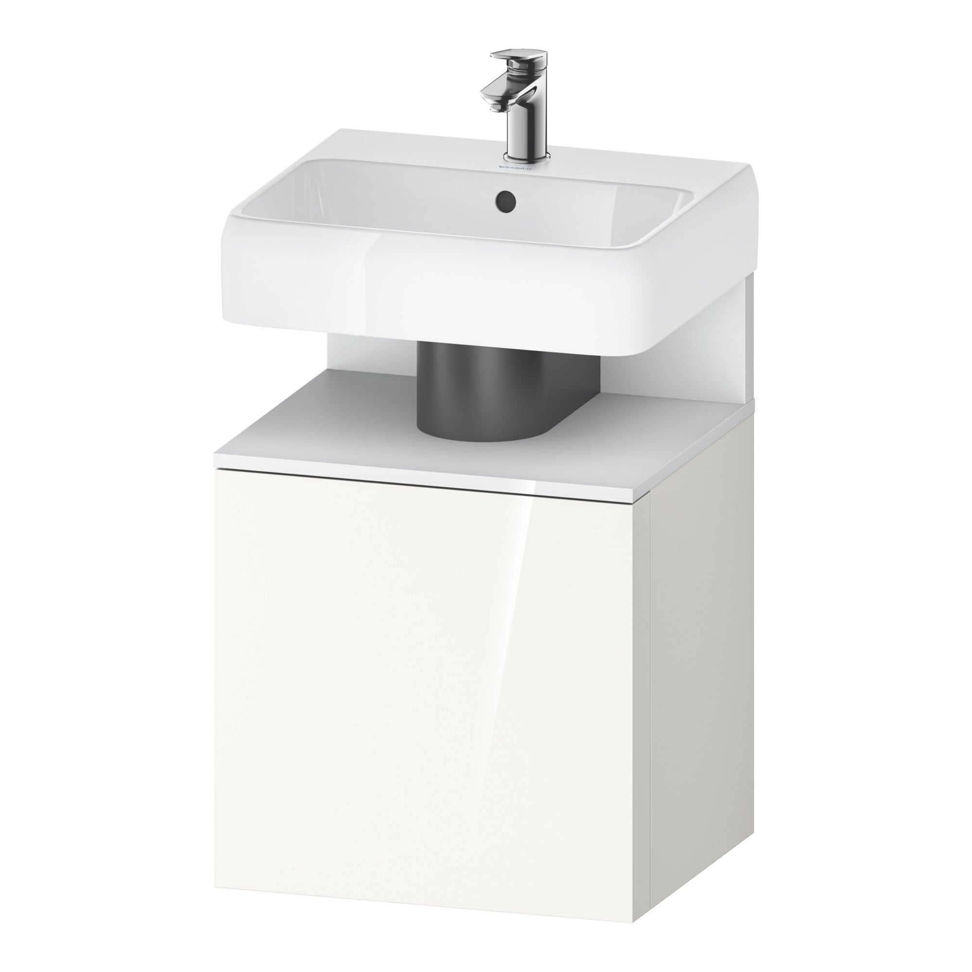 Duravit Waschtischunterschrank Qatego 49x42x64,5cm, 1 T, T. li, we matt/we hgl