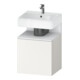 Duravit Waschtischunterschrank Qatego 49x42x64,5cm, 1 T, T li, we matt/we matt