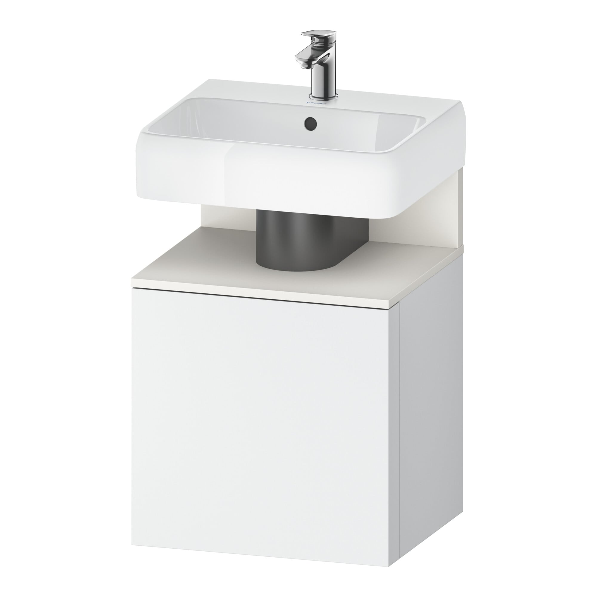 Duravit Waschtischunterschrank Qatego 49x42x64,5cm, 1 T, T li, we matt/weiß ma