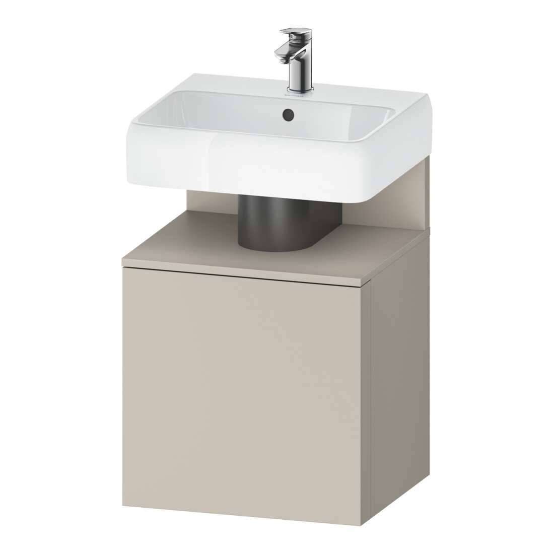 Duravit Waschtischunterschrank Qatego 49x42x64,5cm, 1 T., T. links, taupe matt