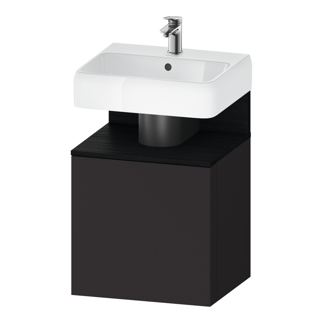 Duravit Waschtischunterschrank Qatego 49x42x64,5cm, 1 T, T r, E schw/grap matt
