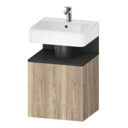 Duravit Waschtischunterschrank Qatego 49x42x64,5cm, 1 T, T r, gra m/Eich marm.
