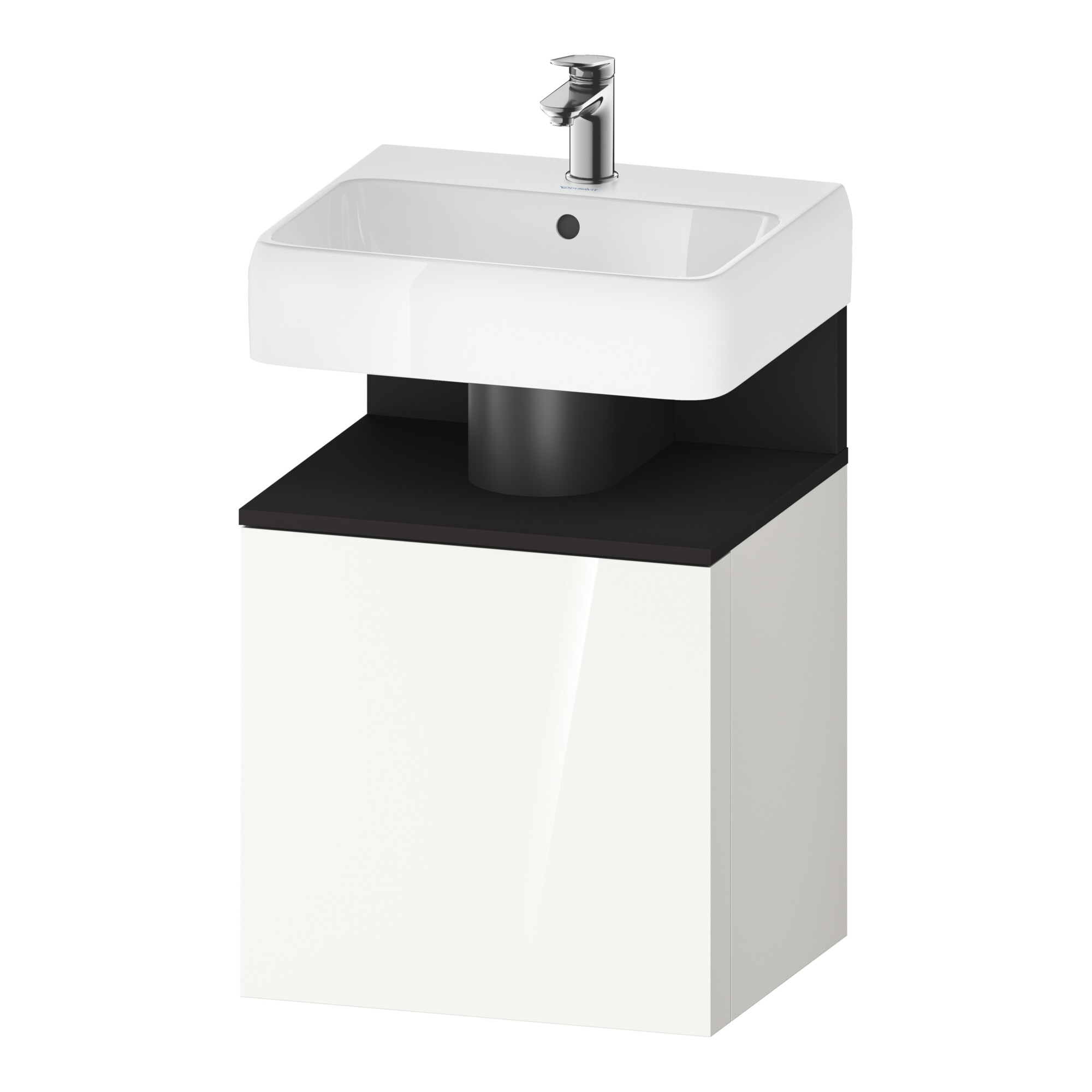Duravit Waschtischunterschrank Qatego 49x42x64,5cm, 1 T, T r, gra m/we hgl