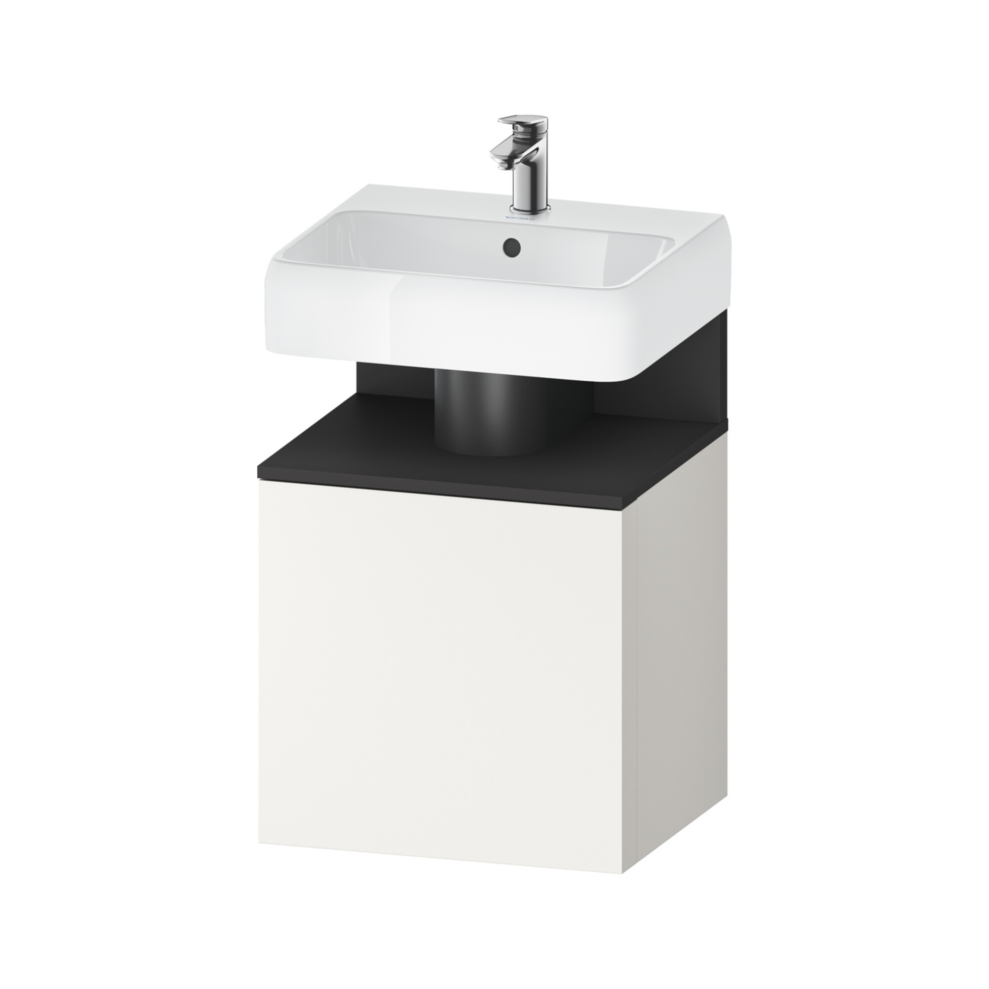 Duravit Waschtischunterschrank Qatego 49x42x64,5cm, 1 T, T r, gra matt/we matt