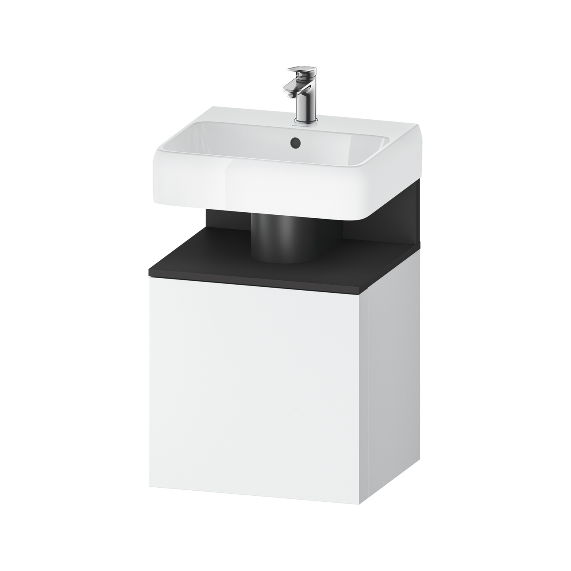 Duravit Waschtischunterschrank Qatego 49x42x64,5cm, 1 T, T r, graph matt/we ma