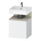 Duravit Waschtischunterschrank Qatego 49x42x64,5cm, 1 T, T r, Tau matt/weiß ma-1