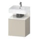 Duravit Waschtischunterschrank Qatego 49x42x64,5cm, 1 T, T r, w Hgl/taupe matt-1