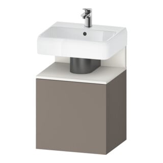 Duravit Waschtischunterschrank Qatego 49x42x64,5cm, 1 T, T r, w matt/Basalt ma